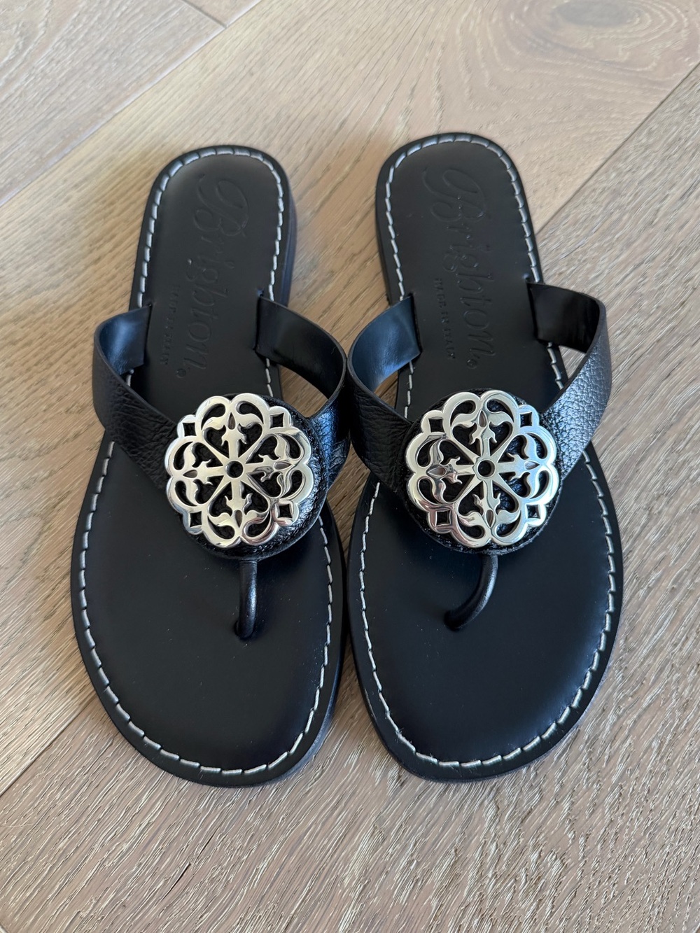 Brighton FERRARA Alice Classic Neutrals Black Sandals